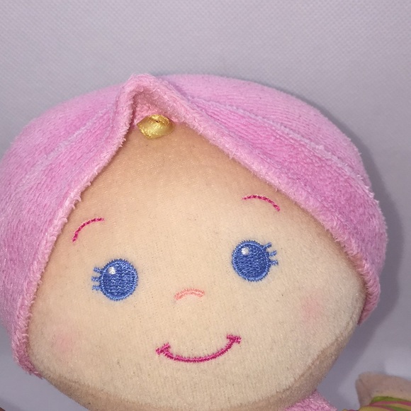 Fisher Price Babys 1st Doll Pink Rattle Soft Body Plush Doll 9 Inch - Picture 8 of 10